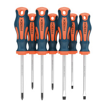 Screwdriver Set 7 Pieces - Magnetic Screwdriver Sets with Slotted, Pozidrive and Phillips Screwdrivers - Pro Screw