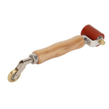 Double Head 6mm Brass Penny Roller, Silicone Seam Roller 40mm, Heat Resistant Seam Roller Hand Pressure Roller for