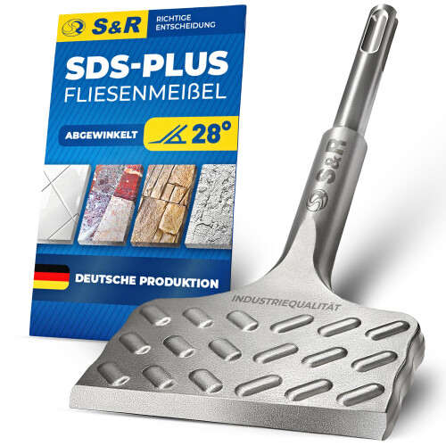 Tile Chisel SDS Plus High Performance/Made in Germany / 165x75mm Thunder optimised Geometry. Curved Shape. Professional