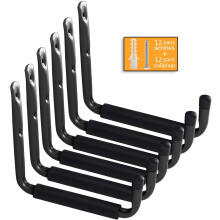 Heavy Duty Garage Storage Utility Hooks 20 cm, Wall Mount Garage Hanger & Organizer for Ladder Shovel Tool Shed Chair