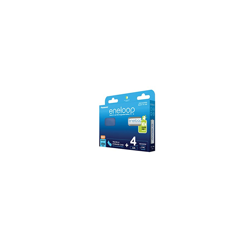 Eneloop, Aa/Mignon, Rechargeable Battery, 4-Pack + Case, Capacity Of 2000 Mah, Ready-To-Use Ni-Mh Batteries, 2000 5410853065043