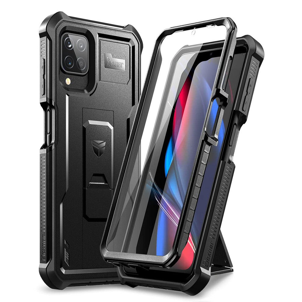 Photos - Case  for Samsung Galaxy A12/M12 with Built-in Screen Protector Military Grade Armour Heavy Duty 360 Full Body Shockproof