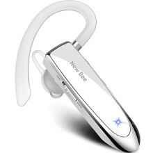Bluetooth Earpiece Handsfree Earphone New Bee 24 Hrs Phone Call Bluetooth Headset Clear Voice Capture Technology