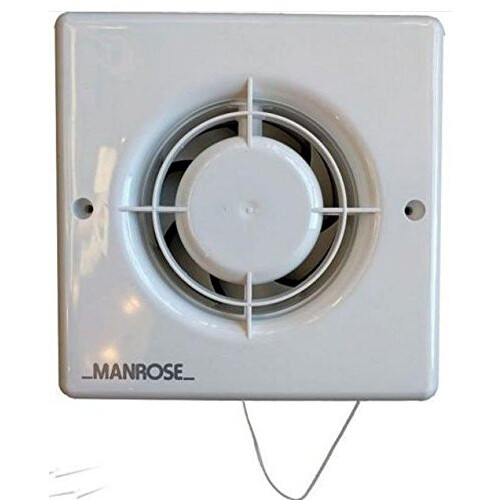 Manrose XF100P 20W Axial Pullcord Bathroom Fan