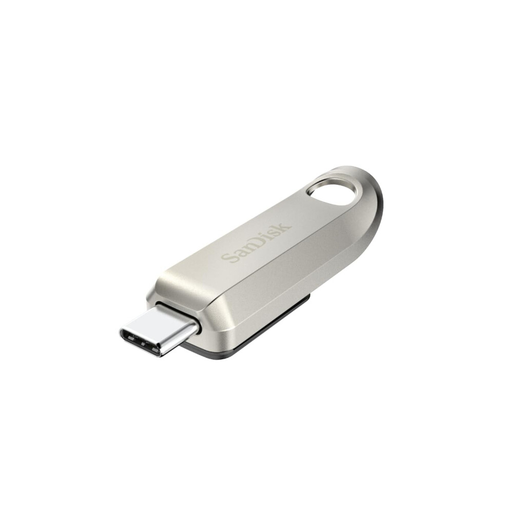 256GB Ultra Luxe USB Type-C Flash Drive, USB 3.2 Gen 1 Performance with a premium metal design, up to 400 MB/s, Silver