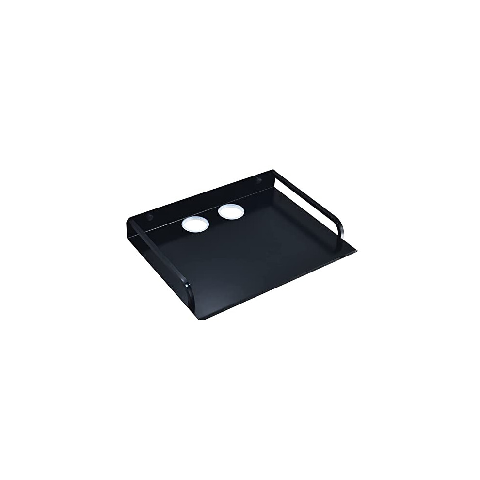 Wall Mounted Projector Stand Router Rack Cable Tv Box Holder Floating Shelf For Electronic Devices Such As Tv Black 750439061799