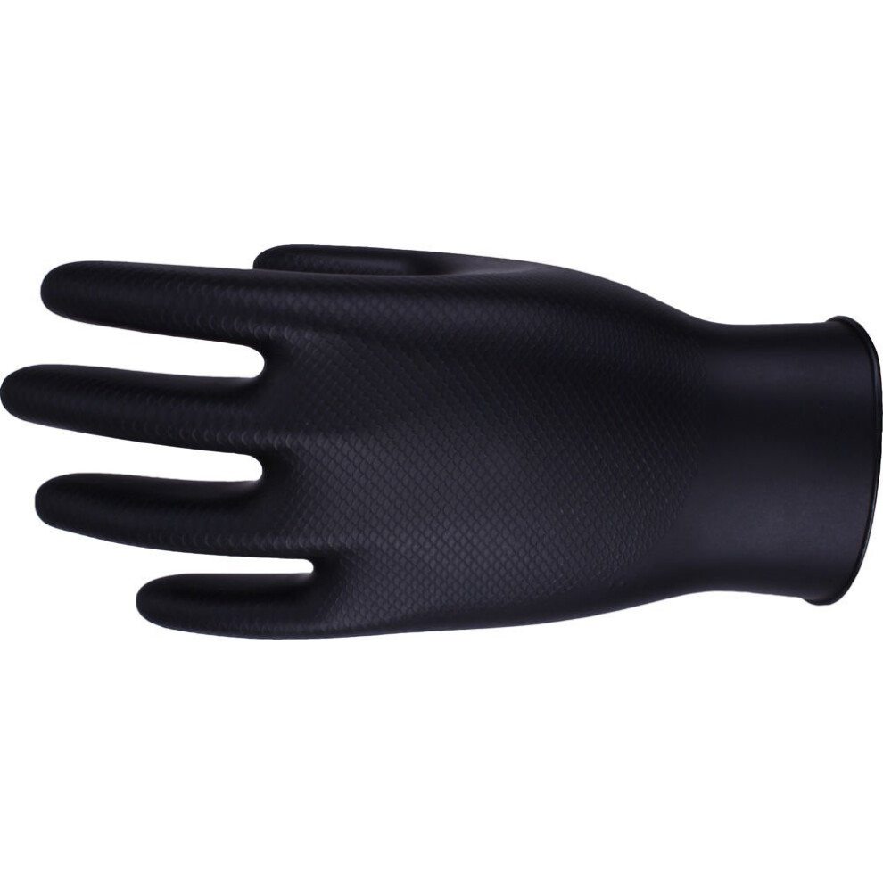 Dg-Maxim Premium Extra Thick Nbr Nitrile Disposable Gloves 50'S - Tattoo (Medium, Black) 5060123095296