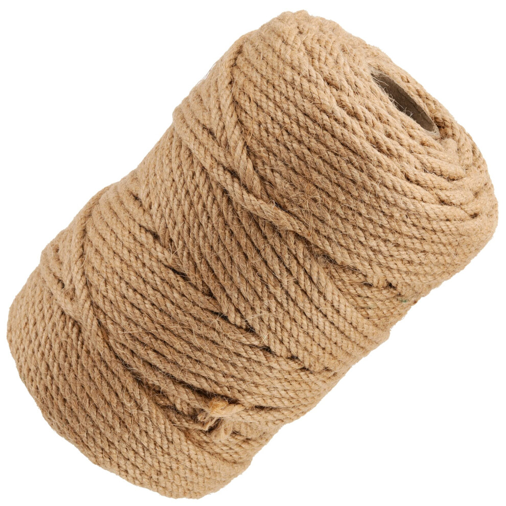 100M X 6Mm Natural Jute Rope, 328 Ft X 1/4 In 4-Strand Twisted Jute Rope, Braided Hemp Rope Jute Twine String For Crafts 758226834793