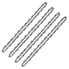 4-Pack Chainsaw Chain 14 Inch - 3/8'' Pitch - 52 Driver Links - 0.050''(1.3mm) Gauge, Low-Kickback Replacement Chain Saw