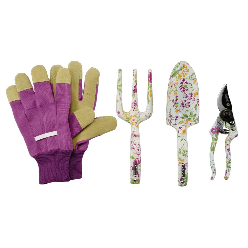 Draper 08993 Garden Tool Set with Floral Pattern (4 Piece) - Image 10