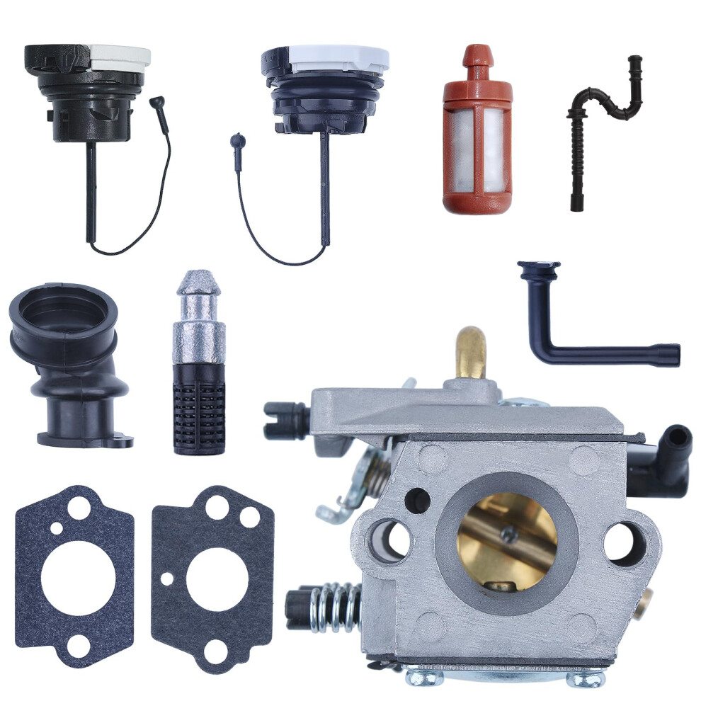 Wt-194 Metal Carburettor For Stihl 024 026 Ms240 Ms260 Ms240 260 Walbro Wt-194 1121 120 0611 With Petrol Tank Caps 704521734740