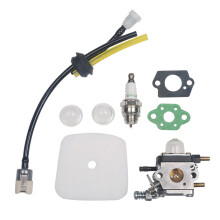 Carkio Carburettor C1U-K54A Air Filter Fuel Spark Plug Kit for 2-Cycle Mantis 7222 7222E 7222M 7225 7230 7234 7240 7920