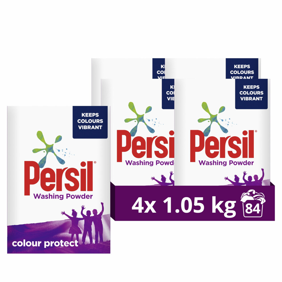 Persil Colour Protect Washing Powder keeps colours bright 1.05 kg (Pack of 4) - Image 3