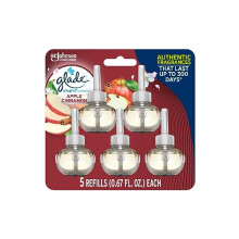 PlugIns Refills Air Freshener, Scented and Essential Oils for Home and Bathroom, Apple Cinnamon, 3.35 Fl Oz, 5 Count
