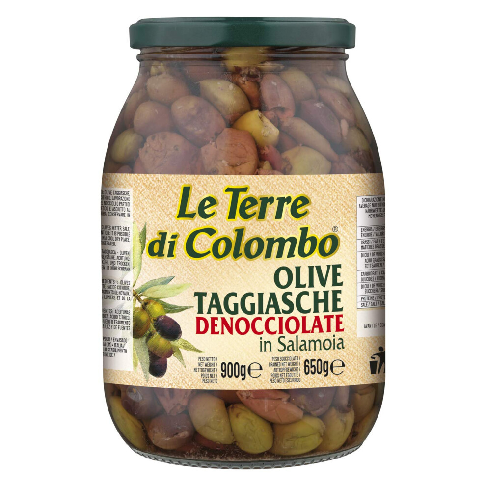 â Pitted Taggiasca Olives - in Brine - 900 g