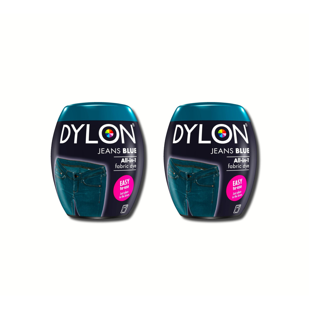 New Dylon 350g Jeans Blue Machine Dye Pod 2 Pack