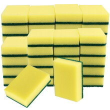 40 Pack 10cm Multi Use Scrub Cleaning Sponge Scourers, Dual Sided Cleaning and Dishwashing Sponge, General Purpose