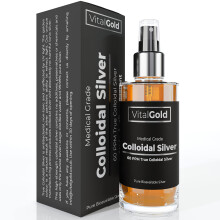 True Colloidal Silver 60 PPM - Free from Ionic Silver - 100ml Glass Bottle with Atomiser Spray Cap