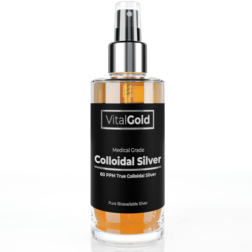 True Colloidal Silver 60 PPM - Free from Ionic Silver - 100ml Glass Bottle with Atomiser Spray Cap 2