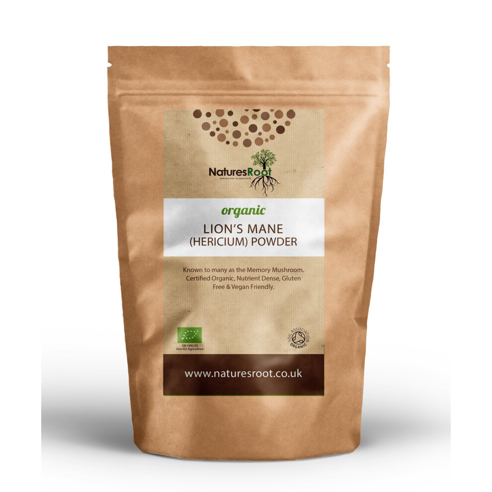 Natures Root Premium Lion's Mane Mushroom Powder 200G