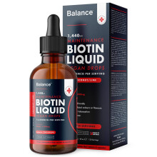 Biotin Liquid Drops - Vegan - High Strength 12,000mcg per Serving - Hair Growth Supplement - 4 Month Supply - 120