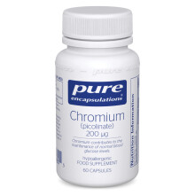 - Chromium Picolinate 200 mcg - Hypoallergenic Support for Promoting Carbohydrate Catabolism and Weight Maintenance - 60