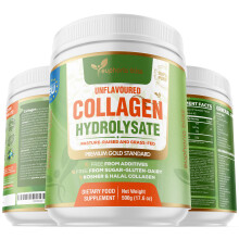 Premium Collagen Powder 500g Unflavoured High Grade Hydrolysed Collagen Joints, Bones, Gut, Wrinkles, Hair, Skin, Nails,