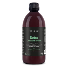 Detox Cleanser & Drainer, with Papaya, Horsetail, Dandelion, Artichoke, Mate Herb, Guarana, Matcha Tea and Prebiotics,