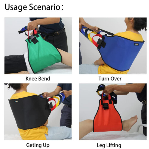 Multi-Handle Transfer Sling Lifting Seniors, Transfer Nursing Sling Lifting Disabled, Safer Transfer Boards, Advanced 2