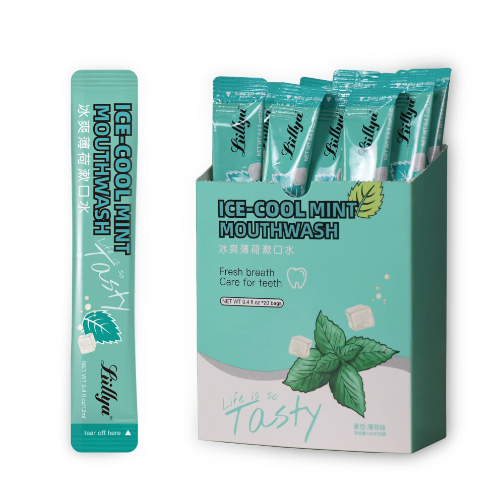 Liillya Travel Mouthwash Mini Mouthwash Travel Size Alcohol Free Antibacterial Mouthwash Fluoride Free Mouthwash For Bad Breath