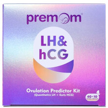 Quantitative Ovulation Predictor Kit, 40 Ovulation Tests + 10 Pregnancy Tests, Premom Advanced Ovulation Test Strips