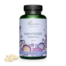 Vegavero Organic Evening Primrose & Borage Oil, Cold-Pressed, 90 Vegan Capsules, Lab-Tested, No Additives, Rich in GLA & Linoleic Acid