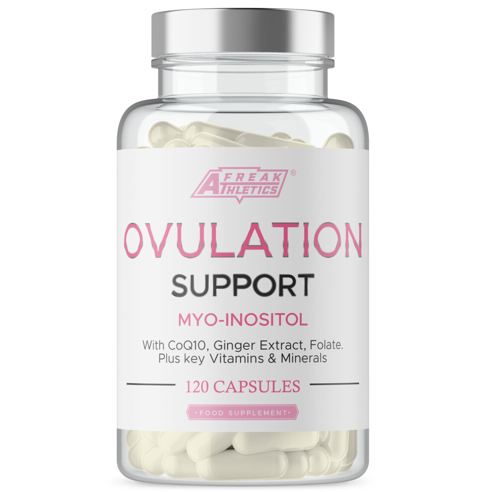 Freak Athletics Ovulation Support Supplement With Myo-Inositol, Coq10, Folic Acid Plus Added Vitamins & Minerals Women Fertility