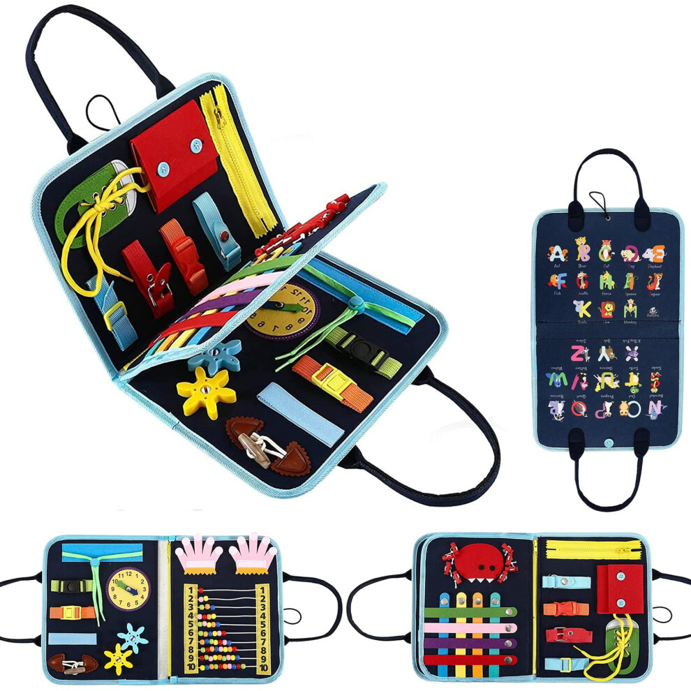 Alnkdh Fidget Blanket For Dementia, Alzheimer's Products For Calming & Comforting Dementia Activities, Sensory Blanket For