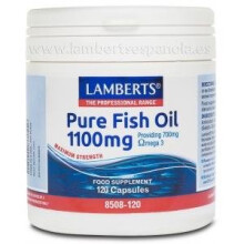Lamberts-Pure Fish Oil 1100mg Lamberts, 120cpsulas