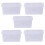 Wham Crystal 11L Small Under Bed Plastic Storage Boxes With Lids - Pack of 5. Clear, Strong, Stackable, Nestable (5x 11 Litre 4
