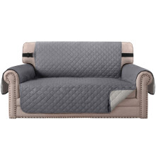 Water Repellent Sofa Covers 2 Seater Sofa Protectors from Pets Reversible Loveseat Couch Covers Non-Slip Furniture