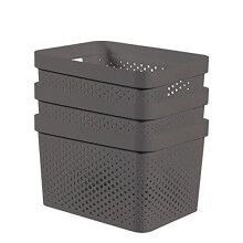 Infinity Dots - Grey, 3 x 17 Litre