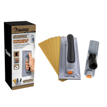 Drywall Pole Sander-Hand Sander with Female Threaded,6PC Oxide Mesh Sandpaper,Rubber Handle,for Wood,Drywall,Metal