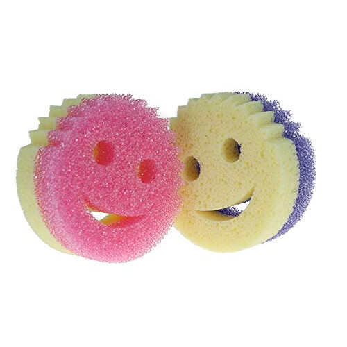+ Scrub Mommy 3 Pack - Dual Sided Texture Changing Sponge/Scrubber Kitchen Sponge - Super Absorbent Sponge Side 2