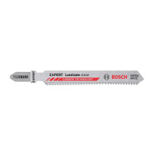 Bosch Professional 3x Expert ‘Laminate Clean' T 128 BHM Jigsaw Blade (for Solid Laminate Vinyl, PVC, HPL High