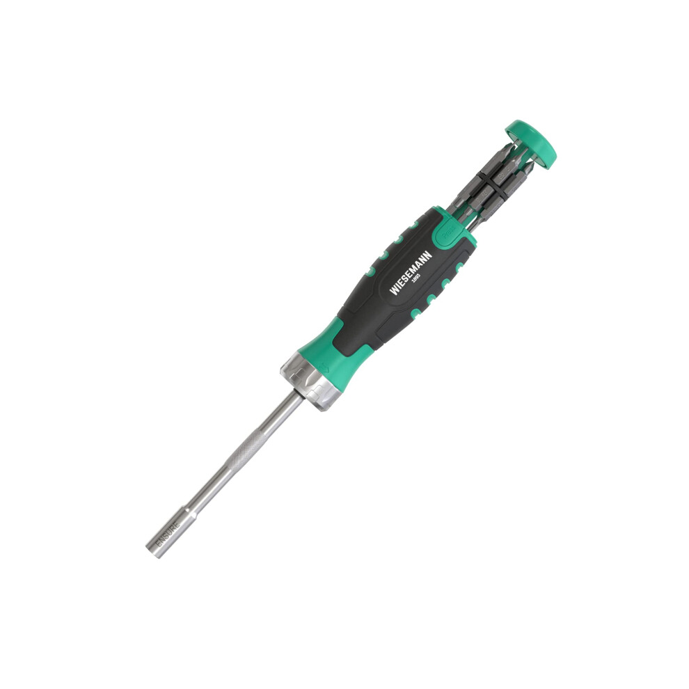 Ratchet Screwdriver With 12 Tx, Ph, Sl And Hexagon Bits 3-20Mm In Handle By Wiesemann 1893 I Screwdriver With Ratchet 4260496281307