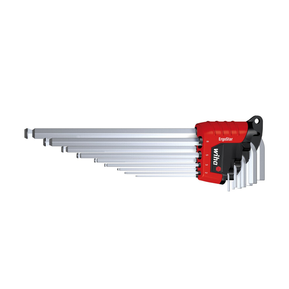 WHA-37352 MagicRing Hex Key Set, Silver/Black/Red