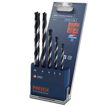 Concrete Drill Bit Set 5 pcs - Masonry Drill Bit Set - Cylinder Shaft - Drill Bit Set for Concrete, Masonry, Bricks and