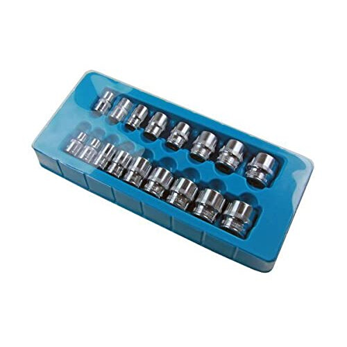 us pro 17pc 3/8 dr Shallow Sockets Set, Socket 6 Point 8-24mm 1376 2