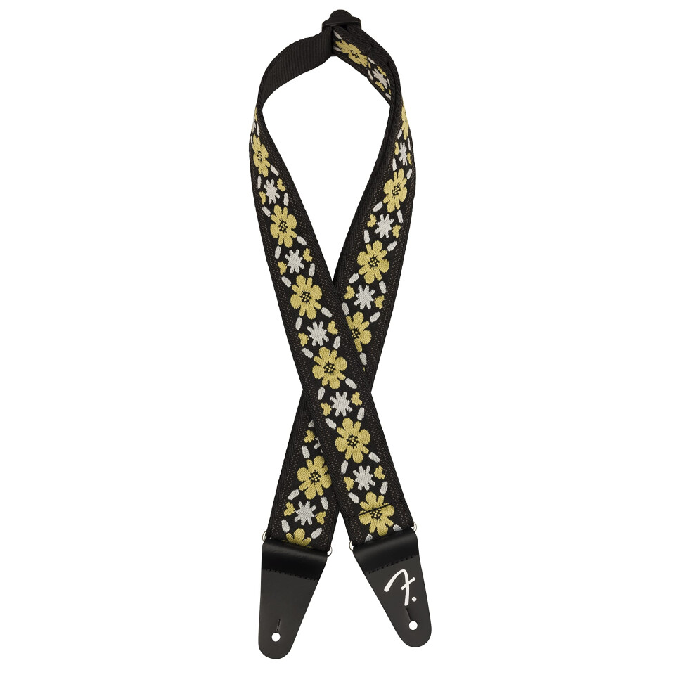 Pasadena Woven Guitar Strap - YLW CLOVER