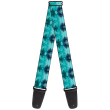 GS-W34604 Guitar Strap Tie Dye Reflection Turquoise Blues, Multicolor, 1.0 in*54.0 in*2.0 in