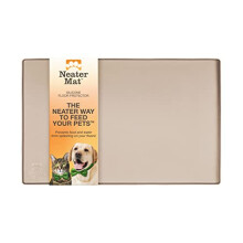 Neater Pet Brands Neater Mat - Waterproof Silicone Pet Bowls Mat - Protect Floors from Food & Water (Cappuccino 19"""" x 12"""" Silicone)