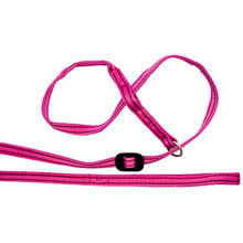 All-in-1 Headcollar and Lead Right-handed Pink/Burgundy