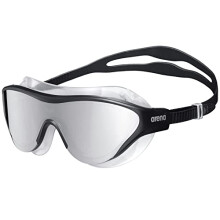 Unisex's The ONE MASK Mirror Goggles, Silver-Black-Black, Size One Size